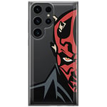 ERT Group Coque de téléphone Portable pour Samsung S23 Ultra Original et sous Licence Officielle Star Wars Motif Darth Maul 003 Parfaitement adapté à la Forme du téléphone Portable, partiel imprimé