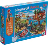 SCHMIDT - Puzzle cabane dans les arbres avec personnage PLAYMOBIL – 150 pièce...