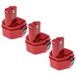 3x Battery for Makita ML123 Fluorescent Automotive Light ML122 ML124 3.3Ah 12V