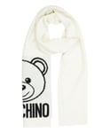 Moschino écharpe en laine femme teddy bear 30752M2785002 White Bianco