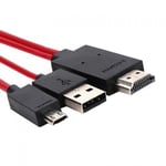 Micro USB (MHL 5 Pin) to HDMI (Type A) - Cable for Connecting HTC ONE to TV