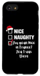 Coque pour iPhone SE (2020) / 7 / 8 Nice Naughty You Mean Nice In France - Père Noël amusant