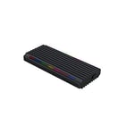 Brightium Boîtier Externe M.2 NGFF/NVMe, connectivité USB 3.1 Gen 2 Type C, éclairage RVB, Compatible avec Plusieurs systèmes d'exploitation, Design Portable et Robuste, idéal pour Les transferts