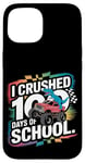 iPhone 15 100 Days Of School Monster Truck T Rex Dinosaur Boys Kids Case