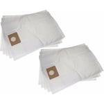 10x Sacs compatible avec Kärcher nt 40/1 Tact (jusque 2016) aspirateur - microfibres non tissées, 36,5cm x 25cm blanc - Vhbw