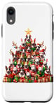 Coque pour iPhone XR Christmas Tree Miniature Bull Terrier Mini Bull