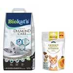 Biokat's Diamond Care kattsand + GimCat Crunchy Snack på köpet! - 6 l Sensitive Classic