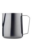 Barista & Co Stainless Steel Pro Milk Pitcher, 620ml, Black