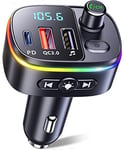 Bluetooth Car Adapter, Bluetooth FM Transmitter Wireless In-Car Radio