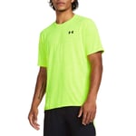 Men's Under Armour Tech Vent Geotessa Short Sleeve T-Shirt in Yellow