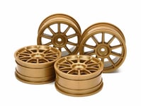 Tamiya 51022 Medium Narrow 10-Spoke Wheels (Offset 0) 4 Pcs (Subaru Impreza) NIP