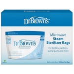 Dr. Brown’s Microwave Steam Steriliser Bags for Baby Bottles, Travel Steriliser, Reusable Steriliser Bags, Hospital-Grade Sterilising Bags, 5-ct