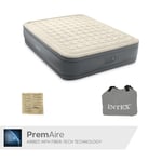 Intex Matelas Gonflable - Premaire Ii - 2 Personnes - 152x203x46 Cm (Lxlxh) - Gris - Motopompe Intégrée