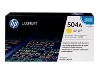 Hp 504A - Gul - Original - Laserjet - Tonerkassett (Ce252a) - För Color Laserjet Cm3530 Mfp, Cm3530fs Mfp, Cp3525, Cp3525dn, Cp3525n, Cp3525x