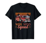 Wee Woo Squad Fire Truck Firefighter Vintage Fire Engine T-Shirt