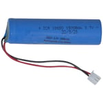 Batteri star trading - 18650 3,7v 1500mah li ion jst ph 2mm plug blå