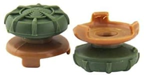 2Pcs Hand Grip Extenders Caps for PS4 Controller FPS Thumb Grips High-Rise Covers (Army Green)