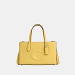 Coach Womens Nina Small Tote with Debossed Sculpted C Bag - Multicolour Leather - One Size