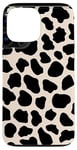 Coque pour iPhone 13 Pro Max Accessoire de téléphone motif guépard imprimé léopard noir pour