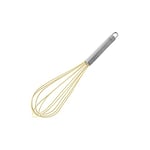 Zenker Egg Whisk Candy 11.81in, Silicone, Creme/Silver, 11.81"