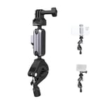 PGYTECH CapLock Support pour Guidon de Moto pour DJI OSMO Action 5 Pro/4/3/Pocket 3, pour Gopro Hero 13/12/11/10, Action Caméra pour Insta360 Ace Pro 2/X4/X3/ONE RS/R avec Adaptateur Filetage 1/4"-20