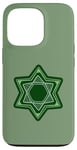 iPhone 13 Pro Green Star of David for Hanukkah | Am Yisrael Chai Case