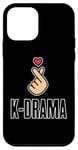 Coque pour iPhone 12 mini Love K-Drama Cœur de doigt coréen