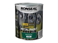 Ronseal Direct to Metal Paint Rural Green Gloss 750ml RSLDTMRGG750