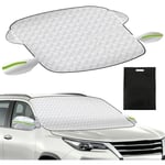 Hengda Couverture Pare-Brise Voiture. Bache Pare Brise Protection Magnétique. Universelle pour Voiture Anti Neige 178 x 112.5 cm