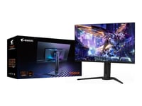 Gigabyte Aorus Fo32u2 - Oled-Monitor - Spel - 32" (31.5" Visbar) - 3840 X 2160 4K @ 240 Hz - 1000 Cd/M² - 1500000:1 - Displayhdr 400 True Black - 0.03 Ms - 2Xhdmi, Displayport, Usb-C - Högtalare