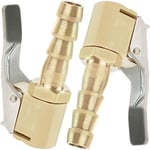 Ersandy - 2 Pièces Embout de Gonflage,Embout Gonflage Pneu Voiture,Embout Gonfleur avec Clip,Gonflage Valve Clip Pince Connecteur Adaptateur,pour