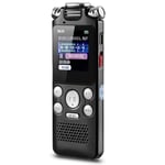 Digital Mini Voice Activated Recorder, Professional Recording, Noise Reduction, Digital Voice Recorder, for Lectures, Meetings, Interviews, Portable Tape Dictaphone with USB, MP3 Easy to carry, 16 GB
