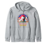 Killer Klowns from Outer Space Retro Vintage Big Chest Logo Zip Hoodie