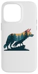 Coque pour iPhone 14 Pro Max Loup Randonnée Chasse Plein Air Camping Forêt Homme Femme Loup