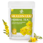 iMATCHME Mullein Leaf Tea, Herbal Tea, Mullein Tea Bags for Lung Cleanse, Respiratory Support and Mucous Membranes, Herbal Tea Caffeine Free, Non-GMO, 40 Tea Bags