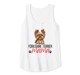 Womens Yorkshire Terrier Mama Funny Dog Mom Pet Lover Mother's Day Tank Top