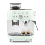 Smeg EGF03PGUK 50's Style Espresso Coffee Machine & Grinder