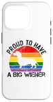 Coque pour iPhone 16 Pro Rainbow LGBT Love Weiners Dogs Love Love Funny Gay Man Pride Fun