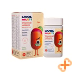 LIVOL Multi Vitamins for Children Fruit Flavor Bones Teeth 60 Chewable Tablets