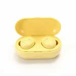 Écouteur Bluetooth 5.0 Casque sans fil Mini casque stéréo sans fil In-Ear Touch Control Headphone Sélectionnez des chansons pour tous les téléphones-jaune