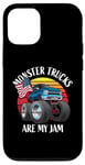 iPhone 12/12 Pro Monster Trucks Are My Jam Funny 4x4 Monster Truck Cartoon Case