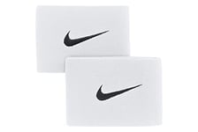 NIKE Unisex Guard Stay II Football Straps, White/Black, One size