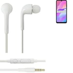 Earphones pour Huawei Enjoy 20e in ear headset stereo blanc