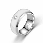 Smart Ring, Ingen laddning och djup vattentät universell slitage Smart Ring, Magic Wearable Device Universal Ring för mobiltelefon, NFC Smart Rings(storlek 10)