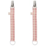 Konges Sløjd 2-Pack Napphållare Powder Pink Check | Rosa | 0