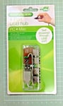 4 Port USB hub [Clear ] [ Use with digital cameras, printers, keyboards & more ]