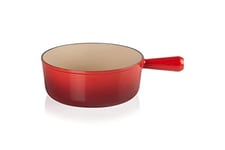 Le Creuset Caquelon en fonte émaillée 24 cm, 3,4 litres, Cerise, 20007240602460