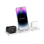 SiGN 3-in-1 Laddställ för iPhone, AirPods & Apple Watch, 10W - Vit