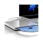 Lecteur/Graveur CD-DVD-RW Type-C pour MACBOOK Pro APPLE Portable Externe (ARGENT)