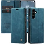 Handyhülle Für Google Pixel 6 Pro Hülle +2 Stück Panzerglas Schutzfolie, Premium Leder Brieftasche Schutzhülle Kartenfach Stand Für Google Pixel 6 Pro, Blaugrün